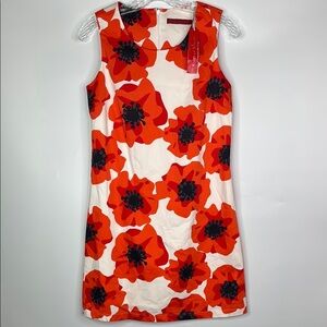 Krimson Klover Southern Belle Red Floral Poppy Shift Dress NWT Size 6